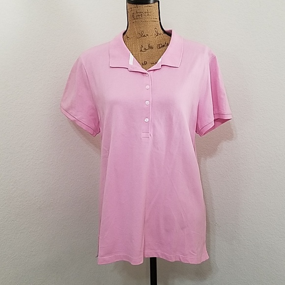 DKNYC Tops - ️DKNYC•Short sleeve pink polo shirt•